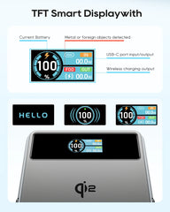 Kuulaa Qi2 Magsafe Power Bank 10000mah | 15W Magnetic Charging | 20W Wired Charge