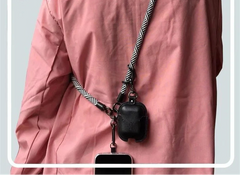 Long Adjustable Crossbody Shoulder Strap | Heavy-Duty Anti-Loss Neck Cord with Secure Case Tab Insert