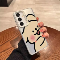Funny Cartoon Dog Couple Phone Case For Samsung Galaxy