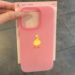 Yellow Duck Jelly Phone Case For iPhone