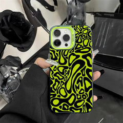 Aesthetic Retro Swirl iPhone Case | Wavy Groovy Pattern Protective Cover