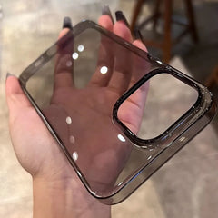 Ultra-Thin Transparent Hard Glass Case For iPhone