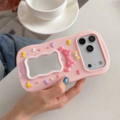 Cute Bow Mirror Phone Case For iPhone