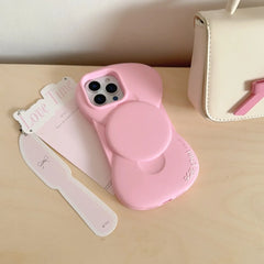 Cute Pink Bow Silicone Phone Case for iPhone | Girly Covers