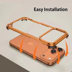 Matte Aluminum Metal Bumper Case For iPhone | Bare Naked Phone Feel MagSafe Slim Phone Cover