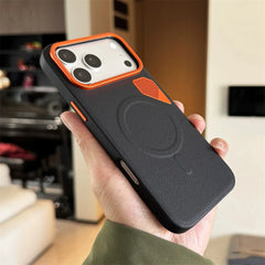 Business Magnetic PU Leather Bumper Case For iPhone | MagSafe Shockproof Cover