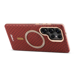 Faux Leather Magnetic Phone Case For Samsung Galaxy