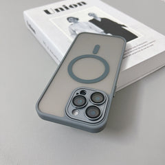 Magnetic Matte Translucent Armor Shockproof Case For iPhone | MagSafe Phone Cover
