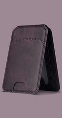 PU Leather Magnetic Card Holder With Stand | Credit Card Pocket | Magsafe Card Holder