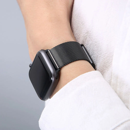 Stainless Steel Milanese Loop Strap for Apple Watch | Premium Metal Mesh iWatch Band