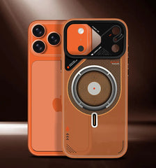 IMD Double-sided Lamination Mecha Magnetic Phone Case For iPhone