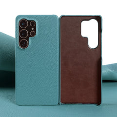 Lychee Grain Genuine Leather Case For Samsung Galaxy