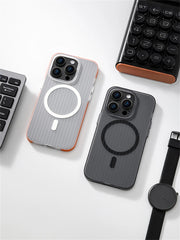 Transparent Matte Armor Shockproof Cover iPhone | Magsafe Wireless Charger Case