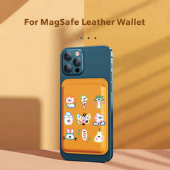 Simple Cute Graffiti Pattern Magnetic Card Holder