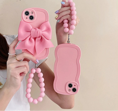 3D Bow Phone Case For iPhone with Bracelet