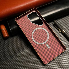 Slim Carbon Fiber Texture Magnetic Case for Samsung