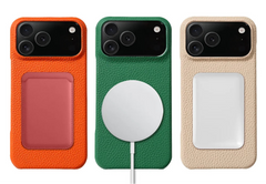 Cowhide Leather Magnetic Magsafe Phone Case for iPhone