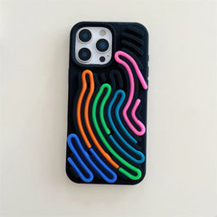 Silicone Building Block Jigsaw Puzzle Case For iPhone | Fidget Anxiety Stress Therapy Phone Cover