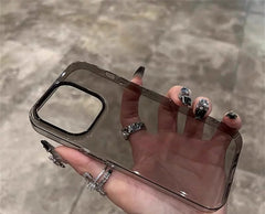 Ultra-Thin Transparent Hard Glass Case For iPhone