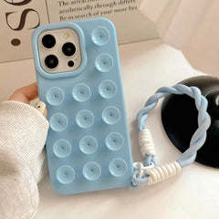 Soft Silicone Suction Cup Phone Case For iPhone