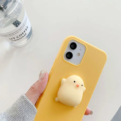 3D Squishy Animal Toy TPU Cover For iPhone