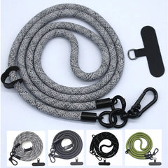 Long Adjustable Crossbody Shoulder Strap | Heavy-Duty Anti-Loss Neck Cord with Secure Case Tab Insert