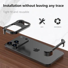 Titanium Alloy Bumper Case For iPhone | Lens Protector Borderless Metal Phone Cover