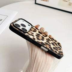 Leopard Snakeskin Crocodile Leather Cover For iPhone | Animal Print & Textured Phone Case