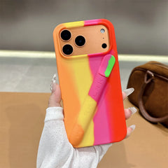 Silicone Phone Case with Hidden Compartment For iPhone