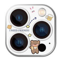 Anime Cartoon HD Glass Lens Protector for iPhone | Cute Anti-Scratch Film