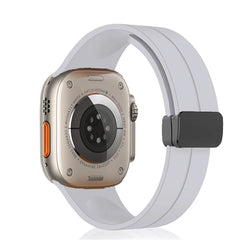 Unisex Magnetic Buckle Silicone Sport Band for Apple Watch