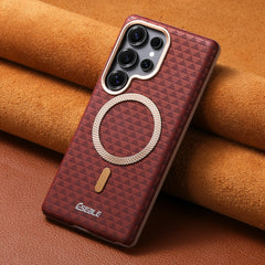 Faux Leather Magnetic Phone Case For Samsung Galaxy