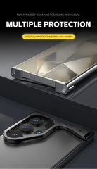 Titanium Alloy Metal Corner Bumper Case  For Samsung Galaxy | Frameless Aromatherapy Shockproof Phone Cover