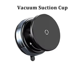 Strong Magnetic Car Phone Holder with Foldable MagSafe Design | 360° Adjustable Vacuum Mount