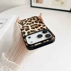 Leopard Snakeskin Crocodile Leather Cover For iPhone | Animal Print & Textured Phone Case