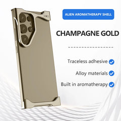 Titanium Alloy Metal Corner Bumper Case  For Samsung Galaxy | Frameless Aromatherapy Shockproof Phone Cover