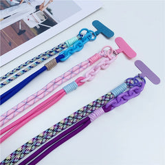Universal Multi-Functional Phone Lanyard Strap | Adjustable Sport Braided Neck Rope &amp; Crossbody Shoulder Sling with Secure Anti-Loss Case Tab