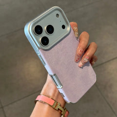 Jeans Fabric Soft Plating Phone Case for iPhone
