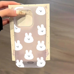 Anime Cute Matte Clear Frosted Shockproof phone Case iPhone
