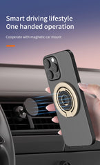 Double-Sided MagSafe Phone Ring Holder | Magnetic 360° Rotation Grip and Stand