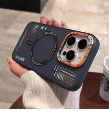 Matte Magnetic Phone Case with Metal Lens For iPhone