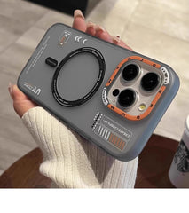 Matte Magnetic Phone Case with Metal Lens For iPhone