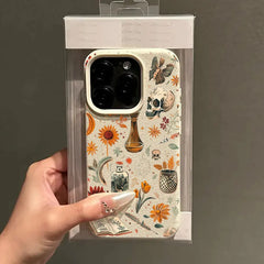 Artistic Skull Print Phone Case For iPhone