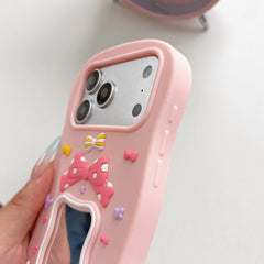 Cute Bow Mirror Phone Case For iPhone
