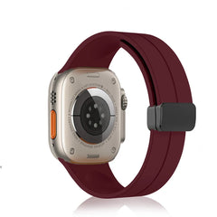 Unisex Magnetic Buckle Silicone Sport Band for Apple Watch