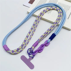Universal Multi-Functional Phone Lanyard Strap | Adjustable Sport Braided Neck Rope &amp; Crossbody Shoulder Sling with Secure Anti-Loss Case Tab