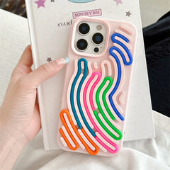 Silicone Building Block Jigsaw Puzzle Case For iPhone | Fidget Anxiety Stress Therapy Phone Cover