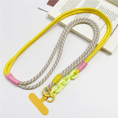 Universal Multi-Functional Phone Lanyard Strap | Adjustable Sport Braided Neck Rope &amp; Crossbody Shoulder Sling with Secure Anti-Loss Case Tab