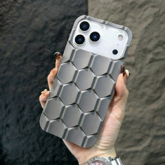 3D Honeycomb Cube Matte Phone Case For iPhone | Soft Silicone Shockproof Armor Cover