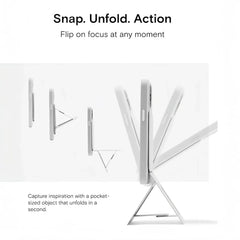 Magnetic Phone Tripod Stand for iPhone | 2-in-1 MagSafe Invisible Selfie Stick | Shockproof Adjustable Angle Extension Pole